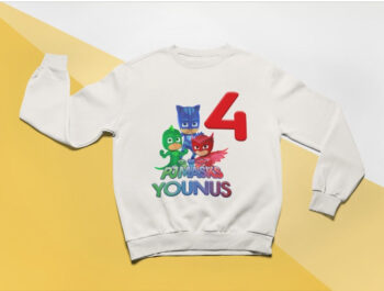 Pj mask customized sweatshirt (CODE: vm101+NAME+AGE)