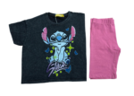Stitch washed biker set