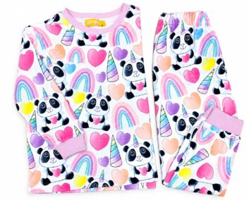 Panda unicorn Fleece pajamas