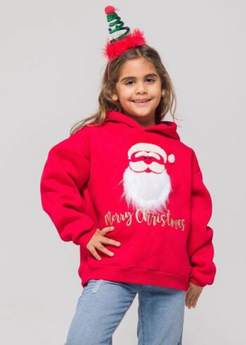UNISEX Santa Claus Red Hoodie